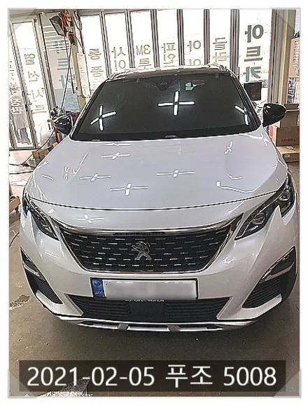 푸조 5008 반사필름 시공 후
