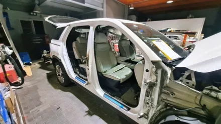 천안 팰리세이드 전체 도색 부품 탈착!! 불당동 지하주차장 화재 피해 차량😭