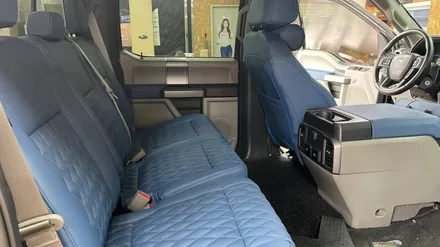 포드 F150 퍼시픽 블루 천안 나파가죽 교체 + 도어트림 손잡이 포인트
