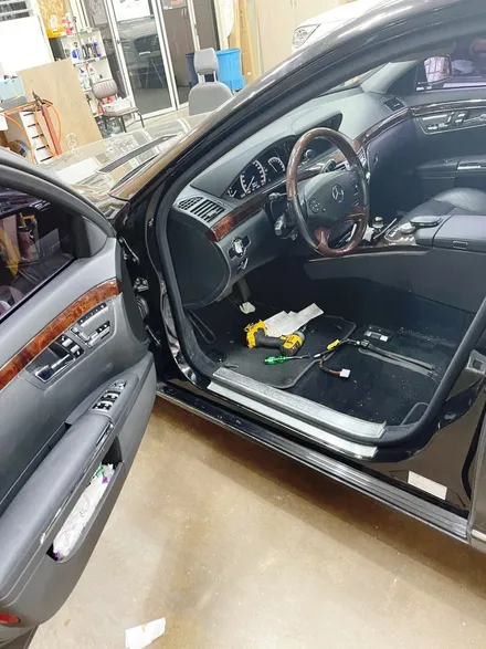 천안 벤츠 S 350 통풍시트 A/S!! 스텝 업 개러지!!