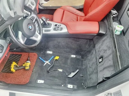 천안 bmw z4 가죽시트커버 교체 시공!! bmw z4 레드 시트커버 교체 시 공!!