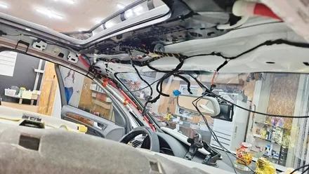 천안 아우디 Q5 천장 엠보싱!! 천장 엠보싱 설치 견적??