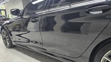 자동차 페인트 제거 천안 광택 BMW 340I 세차 유리막코팅 작업 / 충남 천안