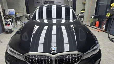 자동차 페인트 제거 천안 광택 BMW 340I 세차 유리막코팅 작업 / 충남 천안
