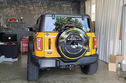 [양주데칼라이프] 브롱코 스페어타이어커버에 포인트 줬어요! / 양주시 고암동