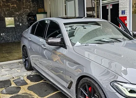 [양주데칼라이프] BMW 뿔미러커버 카본랩핑_530i / 양주시 고암동