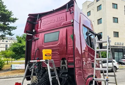 [양주데칼라이프] 스카니아 추레라 데칼제거 작업 / 양주시 고암동