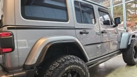[양주데칼라이프] 랭글러 오버랜드 빌렛 실버 본넷 커스텀데칼 작업 / 양주시 고암동