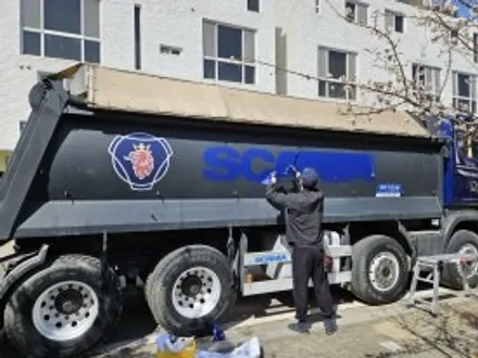[양주데칼라이프] 스카니아 R490 덤프트럭 데칼 적재함 스티커로 드레스업 했어요 / 양주시 고암동