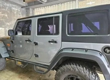 [양주데칼라이프] 랭글러JK 더블사이드라인, 3열윈도우, 빈티지별데칼 시공 / 양주시 고암동
