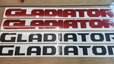 [양주데칼라이프] 글래디에이터 본넷 로고 & GLADIATOR 펜더벤트 데칼 / 양주시 고암동