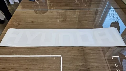 [양주데칼라이프] 캐스퍼 전면 유리창 HYUNDAI 데칼 현대스티커 시공 / 양주시 고암동