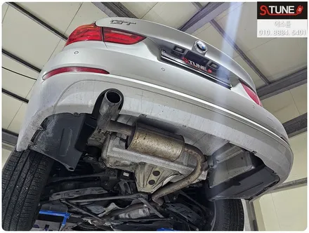 BMW 3GT 20d F34 중간라인 행거 추가보강 배기 수리. 에스튠 / 경기 시흥