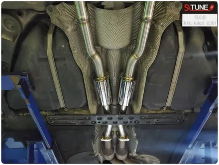 BMW528i 중통 엔드 커스텀 독립 풀 듀얼배기 튜닝하기. 에스튠 / 경기 시흥