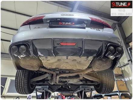 아우디 A6 3.0tdi 아크라포빅st 카본 듀얼팁 튜닝. 에스튠 / 경기 시흥