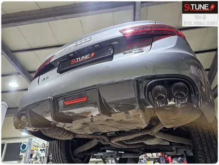 아우디 A6 3.0tdi 아크라포빅st 카본 듀얼팁 튜닝. 에스튠 / 경기 시흥