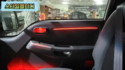 광주 봉고3 엠비언트 매립형아크릴엠비언트 장착하니 확실히 달라진 실내모습!!🚙 / 광주 북구