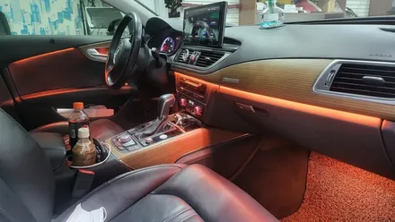 여수 엠비언트 Audi A7 엠비언트 비노출 간접 조명 시공 했어요! 도어캐치 / 풋등 옵션 추가. / 광주 북구