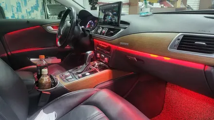 여수 엠비언트 Audi A7 엠비언트 비노출 간접 조명 시공 했어요! 도어캐치 / 풋등 옵션 추가. / 광주 북구
