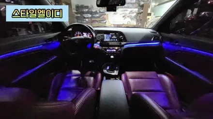 전라도 광주 아반떼AD 스포츠 엠비언트  무드등이 감성 55마력은 상승 시키겠지!! / 광주 북구