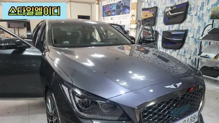 광주 제네시스G80 엠비언트 비노출로 작업되어야 깔끔한 실내무드등이 연출된다고 합니다!! / 광주 북구