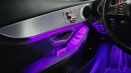 광주 비노출 엠비언트 라이트 벤츠c클래스 c63AMG 시공 진행 의뢰! 역시 무드등은 스타일 엘이디가 최고!! / 광주 북구