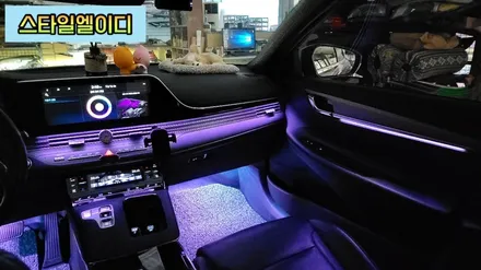 광주 더뉴그랜저 엠비언트 순정부품없이 순정연동 엠비언트 작업완료!!😎 / 광주 북구
