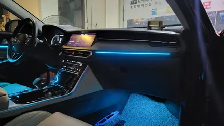 광주 엠비언트 라이트 시공 후기! K7 프리미어 비노출엠비언트-세븐크로스기능 웰컴ㆍ굿바이세레모니까지 / 광주 북구