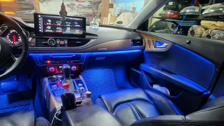 여수 엠비언트 Audi A7 엠비언트 비노출 간접 조명 시공 했어요! 도어캐치 / 풋등 옵션 추가. / 광주 북구