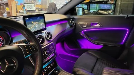 벤츠 CLA 비노출 엠비언트 시공은 광주 1등 엠비언트 스타일 LED / 광주 북구