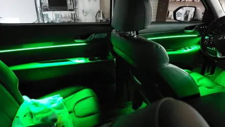 광주엠비언트 팰리세이드 비노출간접조명 LED튜닝! 순정연동 깔끔한 시공 / 광주 북구