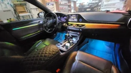 광주 엠비언트 그랜저 IG 글로우모션 엠비언트 순정 연동으로 완성된 간접조명의 정석 / 광주 북구