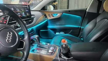 여수 엠비언트 Audi A7 엠비언트 비노출 간접 조명 시공 했어요! 도어캐치 / 풋등 옵션 추가. / 광주 북구