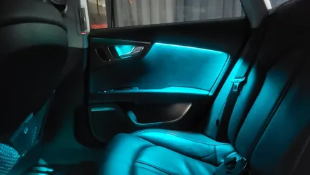 여수 엠비언트 Audi A7 엠비언트 비노출 간접 조명 시공 했어요! 도어캐치 / 풋등 옵션 추가. / 광주 북구