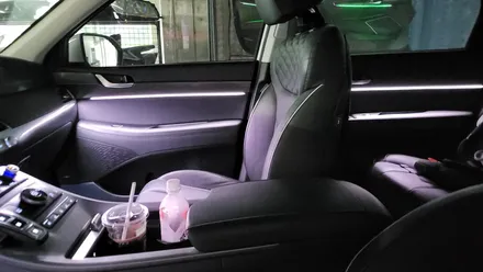 광주엠비언트 팰리세이드 비노출간접조명 LED튜닝! 순정연동 깔끔한 시공 / 광주 북구