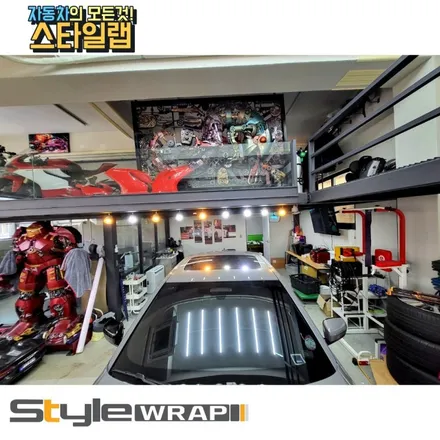 g30 LCI BMW 520D차량으로 전체 크롬 죽이기+ 블랙 하이그로시 그릴 교환 작업! 랩핑은 역시 스타일랩 / 부산 금정구