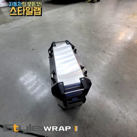 트라이엄프 1200 gt 익스플로러 디지털 밀리터리 패턴으로 실사 출력 랩핑! 랩핑은 역시 스타일랩 / 부산 금정구