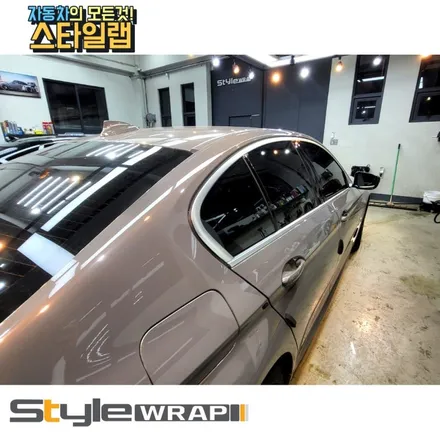 g30 LCI BMW 520D차량으로 전체 크롬 죽이기+ 블랙 하이그로시 그릴 교환 작업! 랩핑은 역시 스타일랩 / 부산 금정구