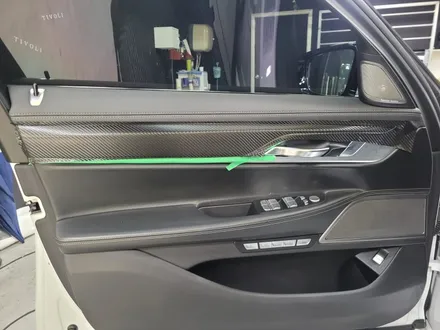 BMW 740(G11) 실내 카본랩핑 포스팅/우드트림랩핑/부천/인천/실내랩핑 / 부천 원미구 상동