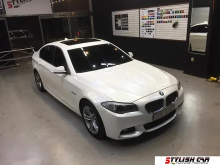 부천 BMW 5시리즈 전체랩핑/BMW 520d 화이트 펄 랩핑/인천랩핑/부분랩핑/랩핑 사고수리/보험수리 / 부천 원미구 상동