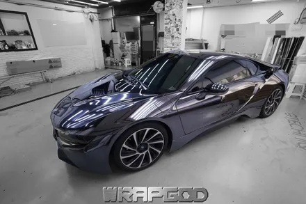 BMW i8 블랙크롬 전체랩핑 시공, 김포 일산 인천 송도 청라 파주 크롬랩핑 시공 전문점 WRAPGOD / 김포 양촌읍