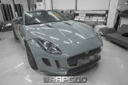 재규어 F타입 에이버리 락그레이 전체 랩핑 시공, 김포랩핑 검단랩핑 전문점 랩갓 WRAPGOD / 김포 양촌읍