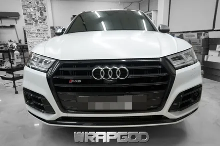 아우디 SQ5 , 에이버리 사틴 화이트 전체 랩핑 시공 / 김포 검단 자동차 래핑 전문점 랩갓 WRAPGOD / 김포 양촌읍