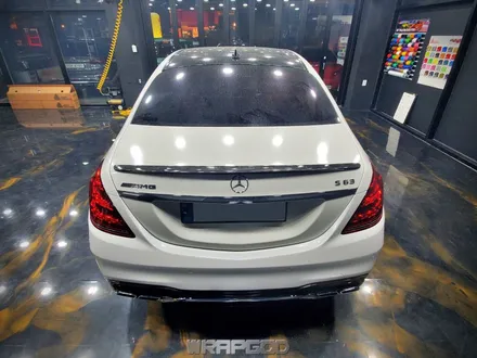 김포 벤츠 S63 AMG 사고 부분랩핑 재시공 에이버리 화이트 다이아몬드 / 김포 양촌읍