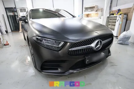 벤츠 CLS 사틴 펄 골드 더스트블랙 전체랩핑, 김포 자동차랩핑 시공 전문 WRAPGOD / 김포 양촌읍
