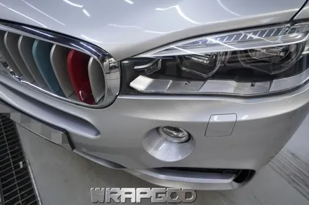 BMW X5 전체랩핑, 에이버리 유광 실버메탈릭 시공 / 김포 일산 인천 자동차랩핑 전문점 WRAPGOD / 김포 양촌읍