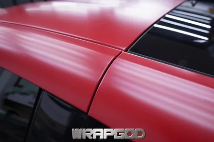 닛산 370z 에이버리 사틴 카마인레드 전체 랩핑 시공, 검단랩핑 김포랩핑 전문점 랩갓 WRAPGOD / 김포 양촌읍