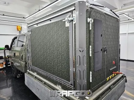 김포 봉고 캠핑카 랩핑 3M1080 쉐도우밀리터리그린 / 김포 양촌읍
