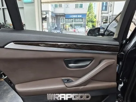 청라 BMW 5시리즈 무광 카본 실내랩핑 시공 / 김포 양촌읍