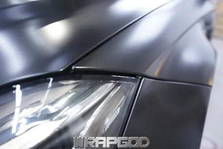 벤츠 CLS63 AMG 에이버리 새틴블랙 전체 랩핑 시공 김포 일산 인천 자동차랩핑 전문점 WRAPGOD / 김포 양촌읍